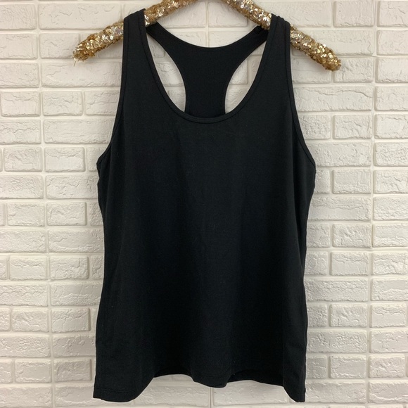 Zella Tops - Zella black resolve racerback tank top stretch